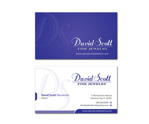 Visitenkarten-Design von MDesign für David Scott Fine Jewelry | Design: #1887179
