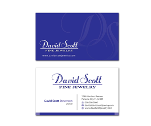 Visitenkarten-Design von MDesign für David Scott Fine Jewelry | Design: #1887184