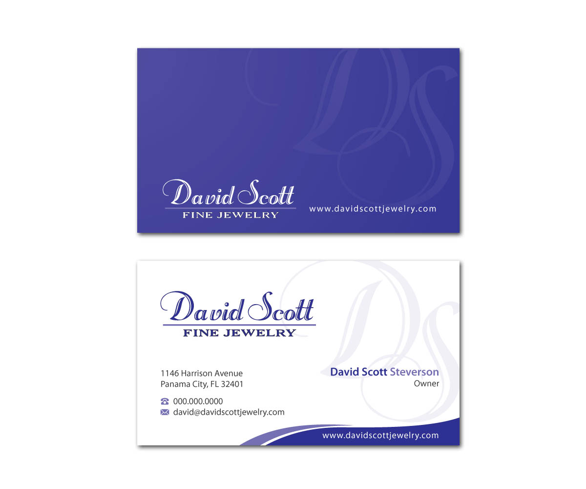 Visitenkarten-Design von MDesign für David Scott Fine Jewelry | Design #1887188