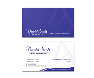 Visitenkarten-Design von MDesign für David Scott Fine Jewelry | Design: #1887188