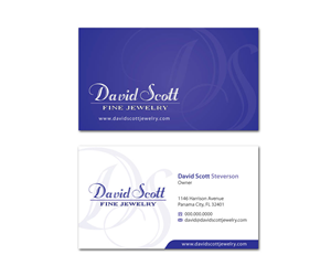 Visitenkarten-Design von MDesign für David Scott Fine Jewelry | Design: #1892661