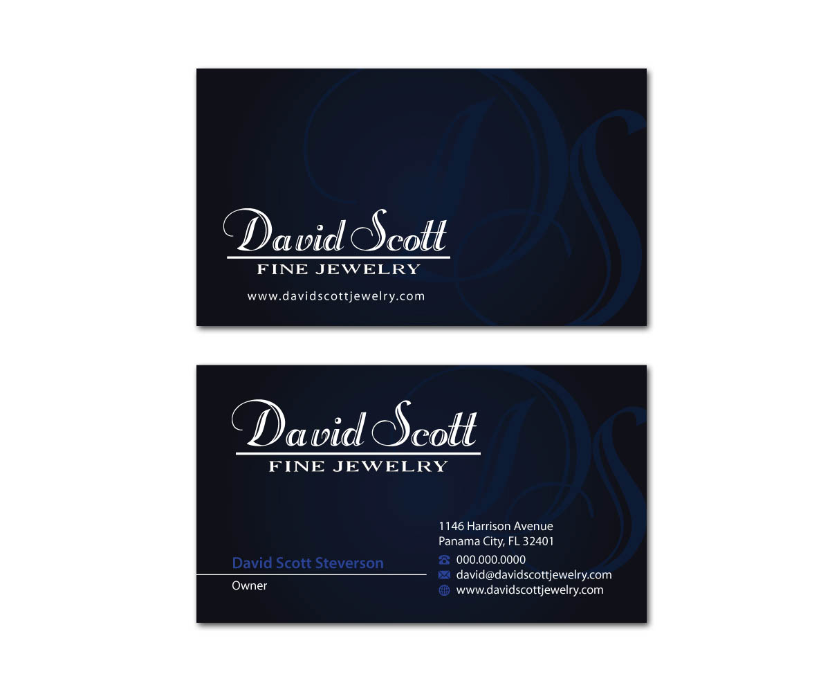 Diseño de Tarjeta de Presentación por MDesign para David Scott Fine Jewelry | Diseño #1892668