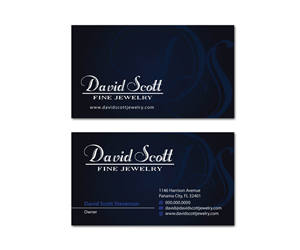 Visitenkarten-Design von MDesign für David Scott Fine Jewelry | Design: #1892668