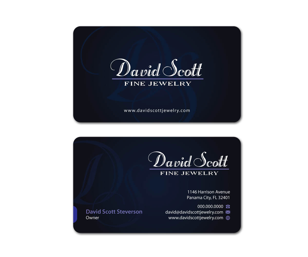 Visitenkarten-Design von MDesign für David Scott Fine Jewelry | Design #1896834