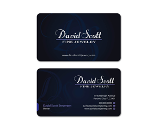 Visitenkarten-Design von MDesign für David Scott Fine Jewelry | Design: #1896834