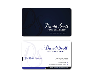 Visitenkarten-Design von MDesign für David Scott Fine Jewelry | Design: #1896836