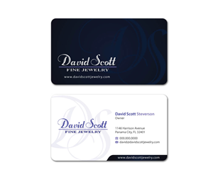 Visitenkarten-Design von MDesign für David Scott Fine Jewelry | Design: #1896879