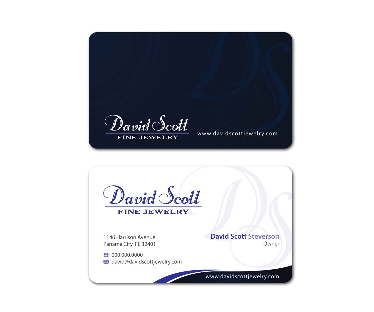 Visitenkarten-Design von MDesign für David Scott Fine Jewelry | Design #1896895