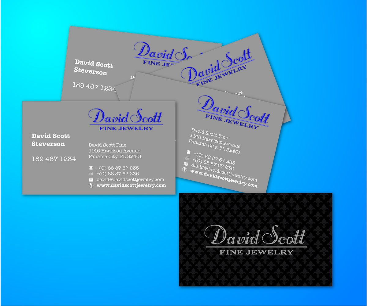 Business Card Design by Edison for David Scott Fine Jewelry | Design #1841485