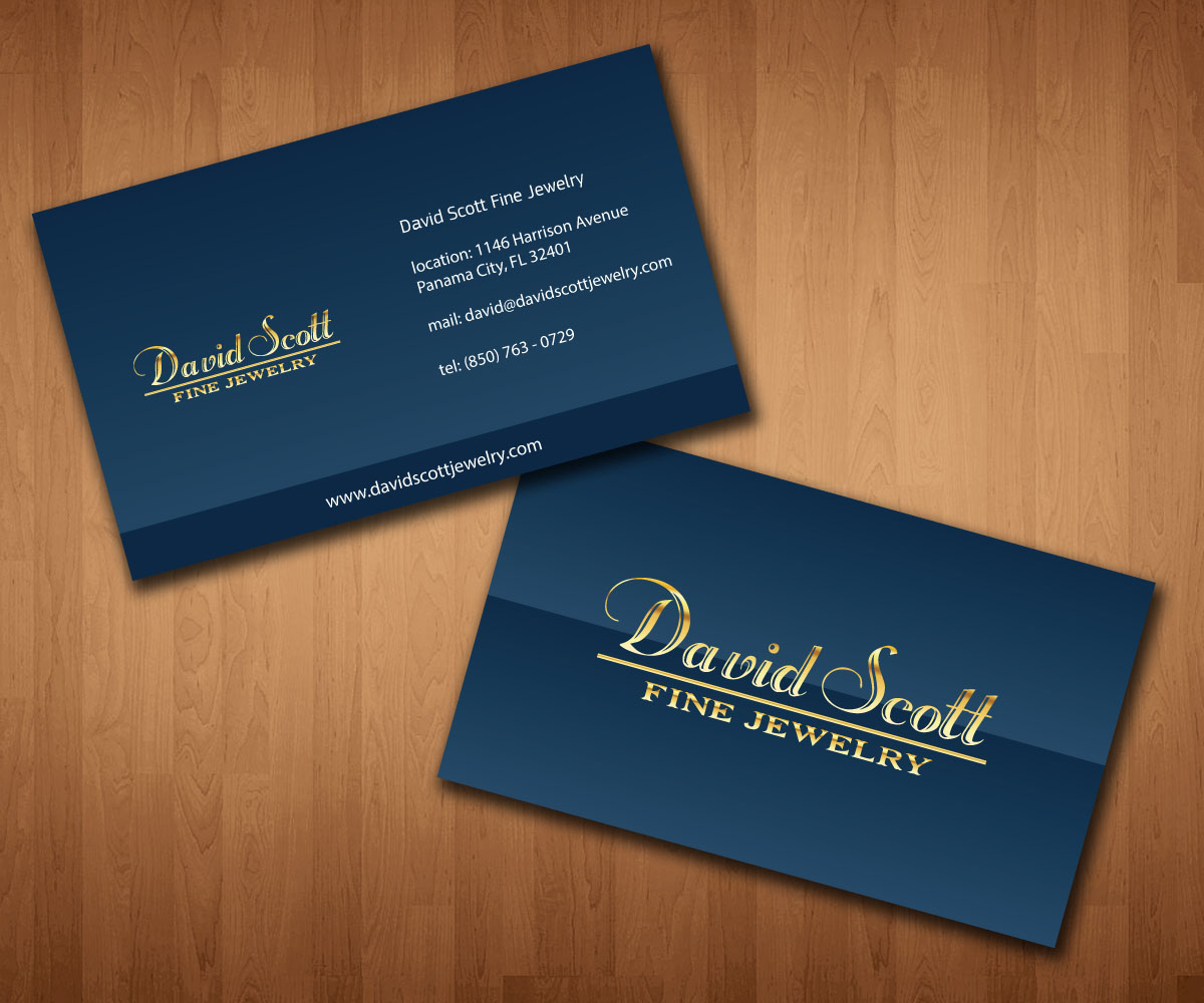 Visitenkarten-Design von netbill00 für David Scott Fine Jewelry | Design #1845180
