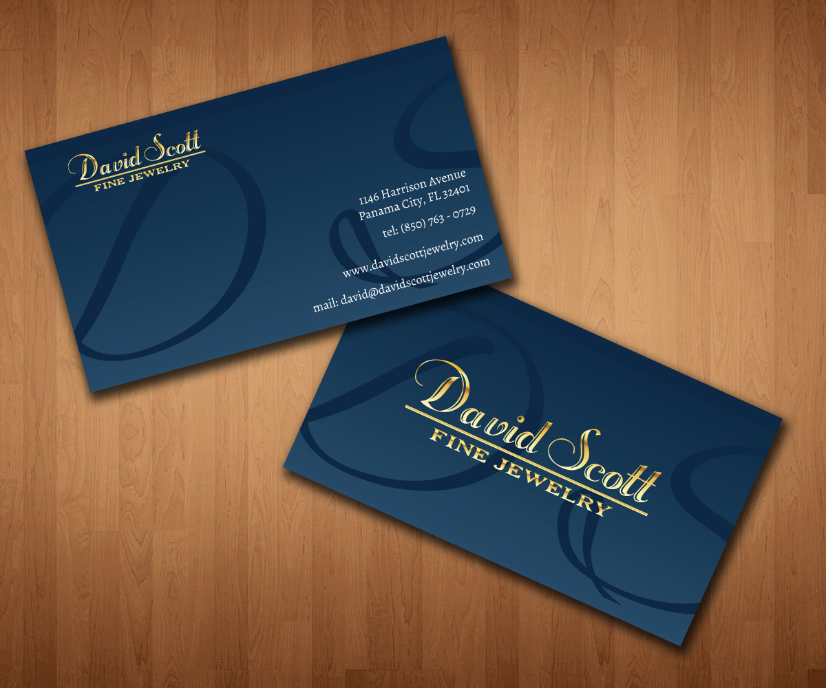Business Card Design by netbill00 for David Scott Fine Jewelry | Design #1846096