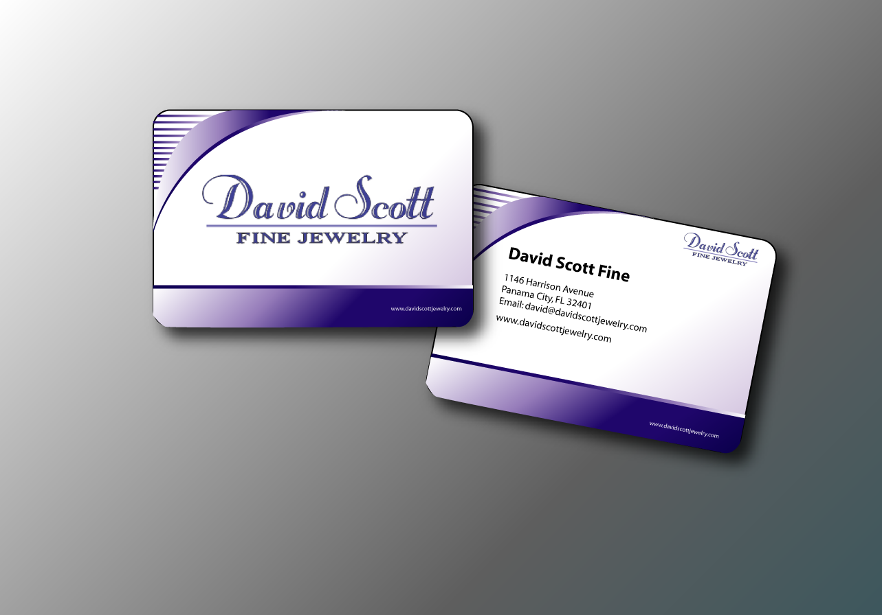 Business Card Design by nafizrahat for David Scott Fine Jewelry | Design #1827753