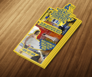 Beach Bungalow Hostel Rack Card | Flyer-Design von jeffdefy