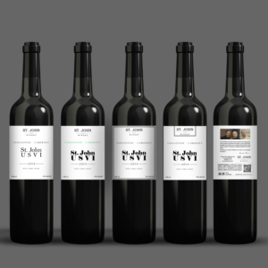 Wine bottle label design for St. John Winery  | Label Design by Shark1
