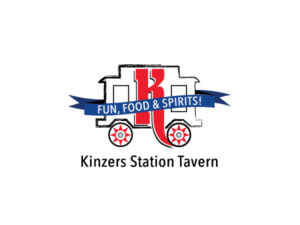 KInzers Station Tavern. Fun, Food & Spirits! | Logo Design by Tammy Moore