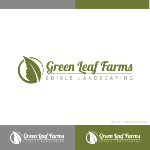 Green Leaf Farms - Edible Landscaping | Diseño de Logo por Senseless