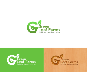 Green Leaf Farms - Edible Landscaping | Diseño de Logo por pixelgrapix