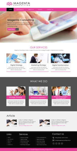 Wordpress Design by Creative X Designs for this project | Design: #7224870