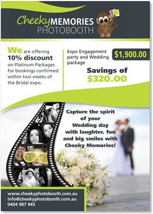 Flyer for Photo booth business for wedding expo