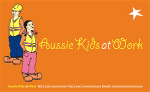 Diseño de Tarjeta de Presentación por Bazzie L para Aussie Kids at Work | Diseño: #1861737