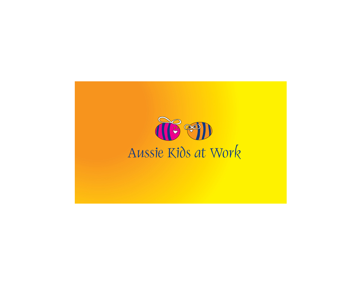 Business Card Design by elpisk for Aussie Kids at Work | Design #1873709
