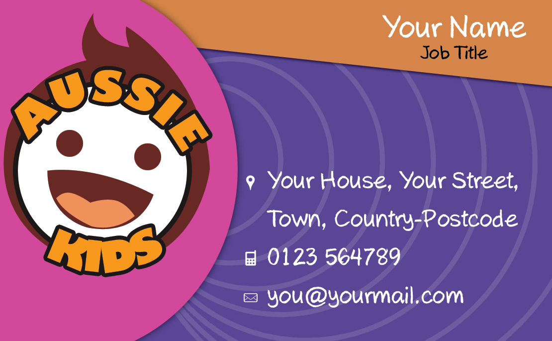 Business Card Design by krish for Aussie Kids at Work | Design #1858425