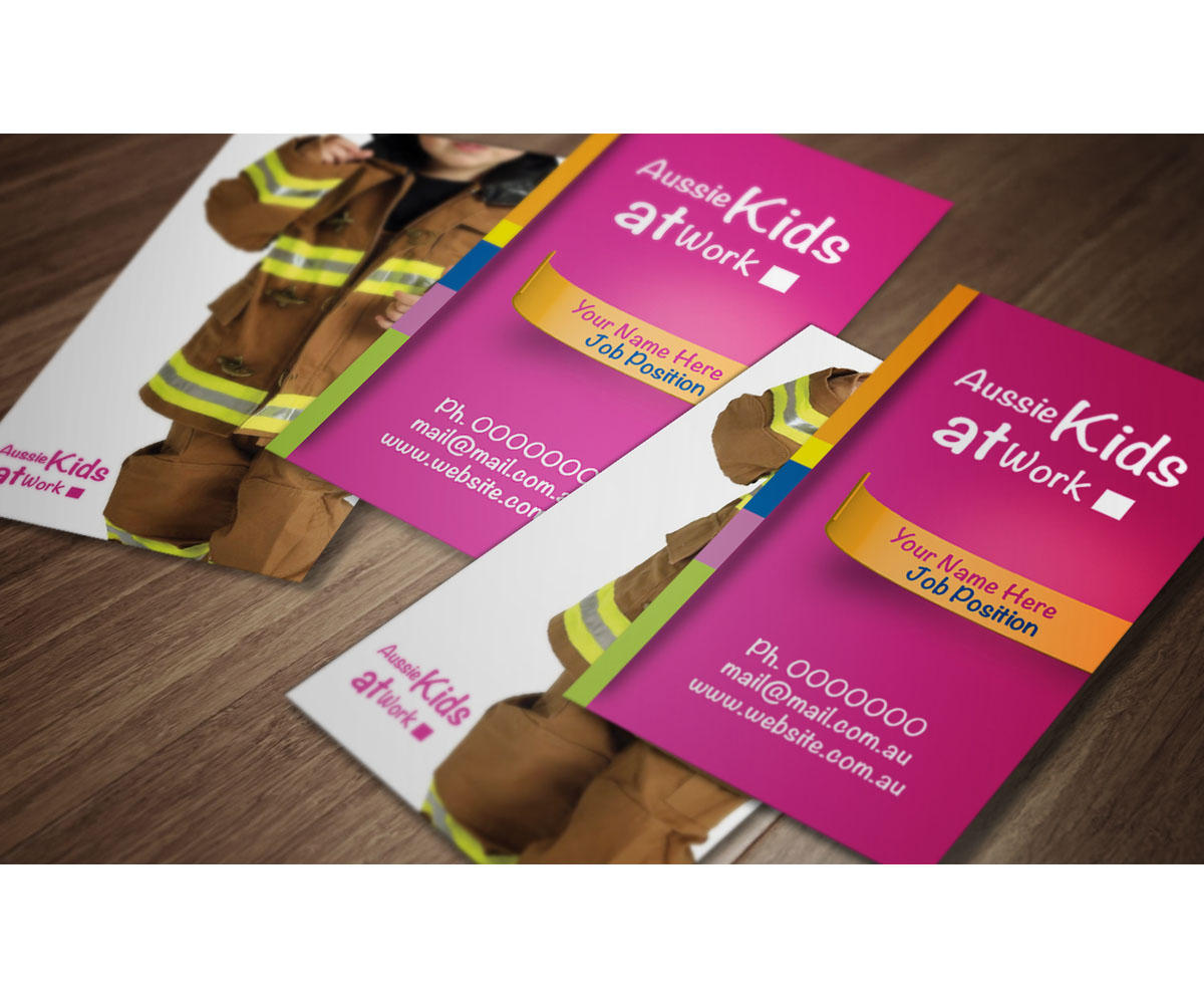 Diseño de Tarjeta de Presentación por JMFA para Aussie Kids at Work | Diseño: #1868868