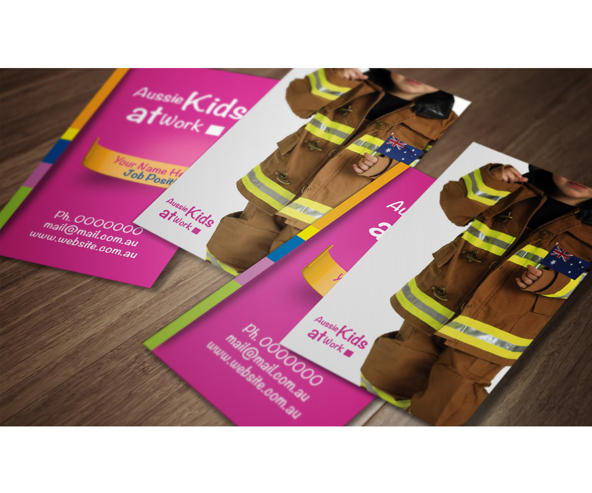 Visitenkarten-Design von JMFA für Aussie Kids at Work | Design #1924025