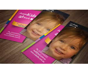 Business Card Design by JMFA for Aussie Kids at Work | Design: #1935545