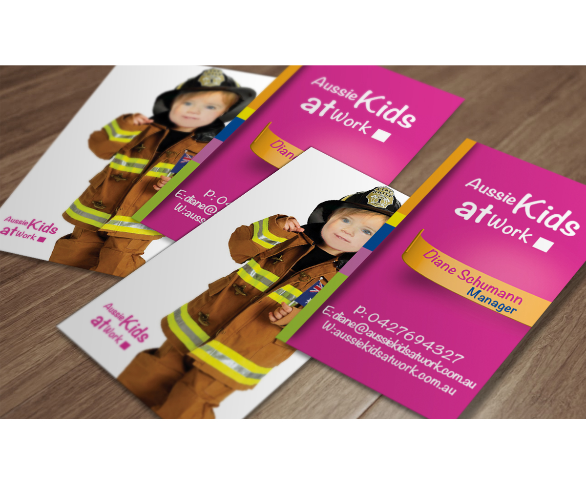 Diseño de Tarjeta de Presentación por JMFA para Aussie Kids at Work | Diseño #1959692