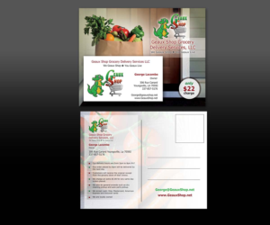 Postkarten-Design von radleon für Geaux Shop Grocery Delivery Services LLC  | Design: #7215190