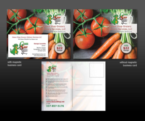 Postkarten-Design von radleon für Geaux Shop Grocery Delivery Services LLC  | Design: #7220538