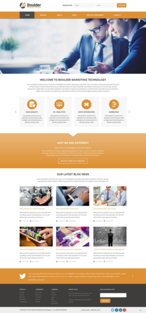 Wordpress Design by pb for Boulder Marketing Technology | Design: #7573115