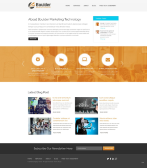 Wordpress Design by pb for Boulder Marketing Technology | Design: #7573119