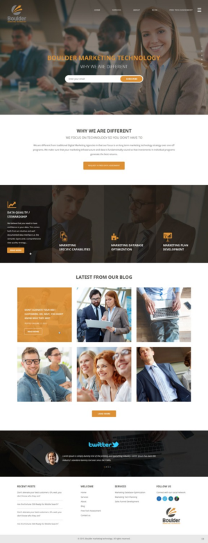 Wordpress Design by pb for Boulder Marketing Technology | Design: #7573120