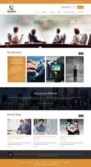 Wordpress Design by pb for Boulder Marketing Technology | Design: #7574478