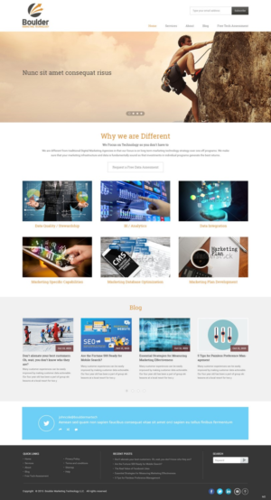 Wordpress Design by pb for Boulder Marketing Technology | Design: #7574479