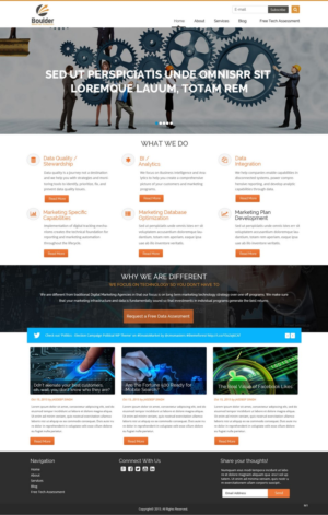 Wordpress Design by pb for Boulder Marketing Technology | Design: #7574482