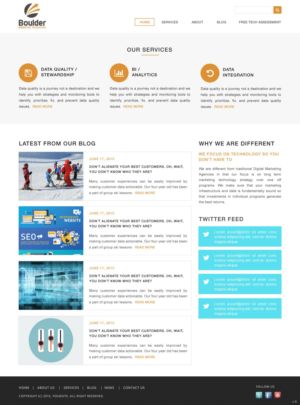 Wordpress Design by pb for Boulder Marketing Technology | Design: #7584244