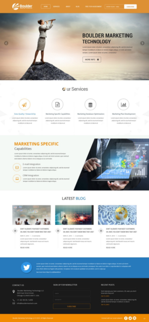 Wordpress Design by pb for Boulder Marketing Technology | Design: #7584247