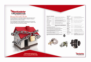 Diseño de Flyer por Creativedesigns para reliable locksmiths | Diseño: #1864191