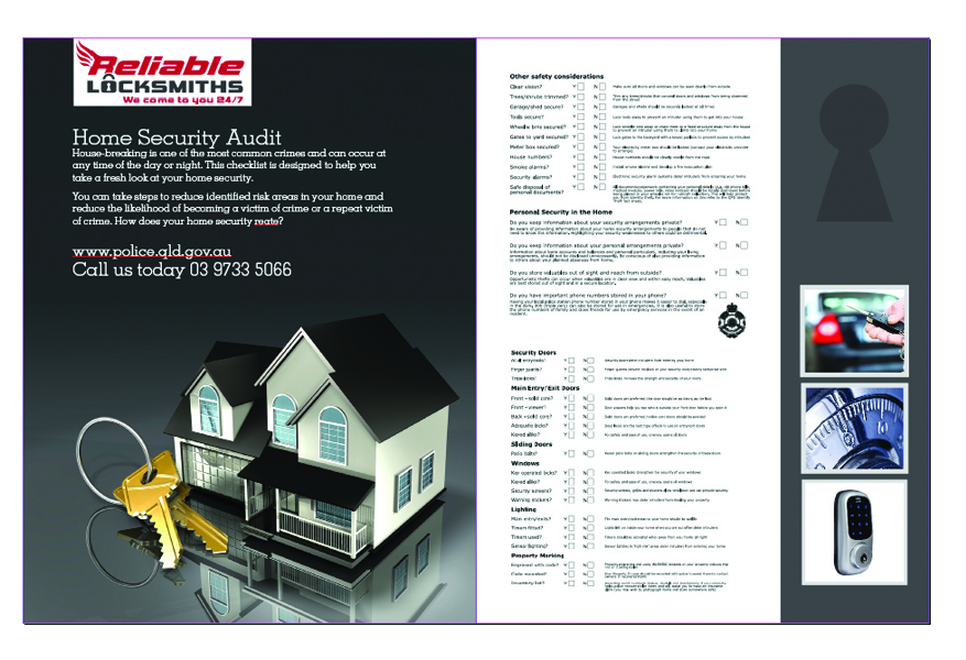 Diseño de Flyer por Creativedesigns para reliable locksmiths | Diseño #1864202