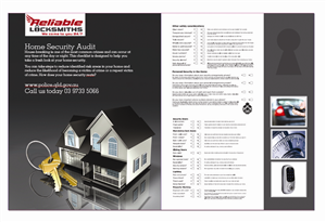 Diseño de Flyer por Creativedesigns para reliable locksmiths | Diseño: #1864202