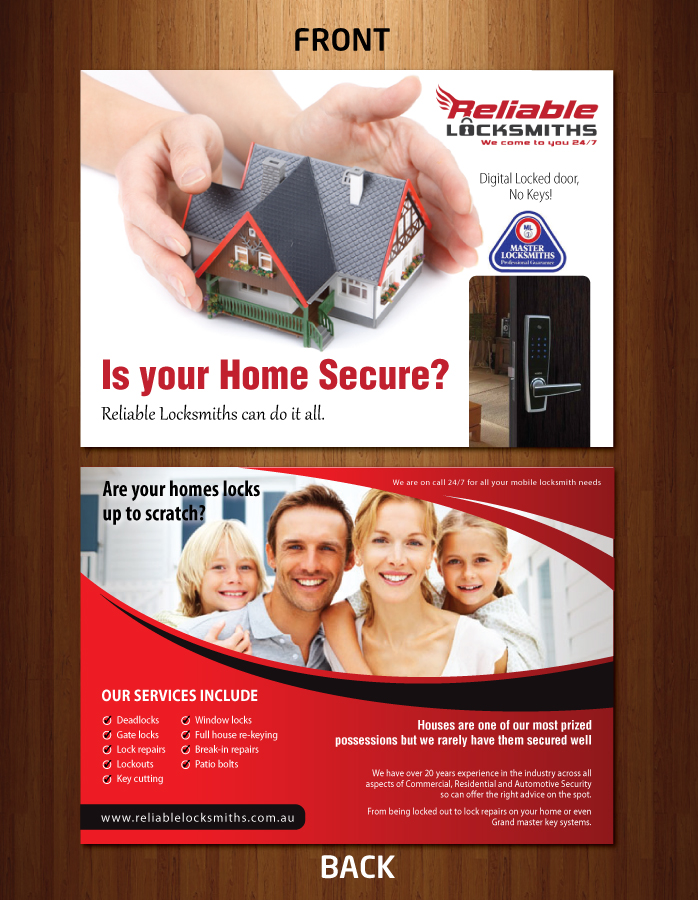 Diseño de Flyer por Sbss para reliable locksmiths | Diseño #1837703