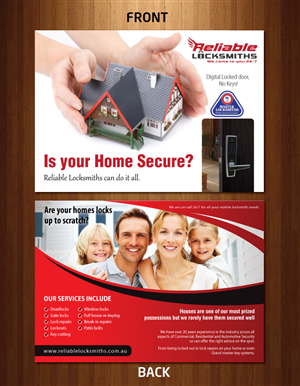 Flyer-Design von Sbss für reliable locksmiths | Design: #1837703