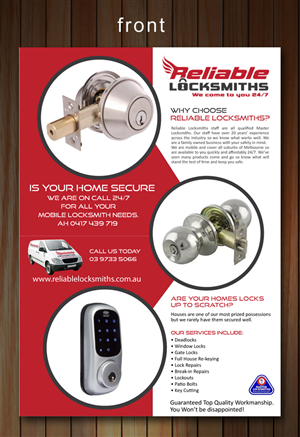 Flyer-Design von Sbss für reliable locksmiths | Design: #1837868