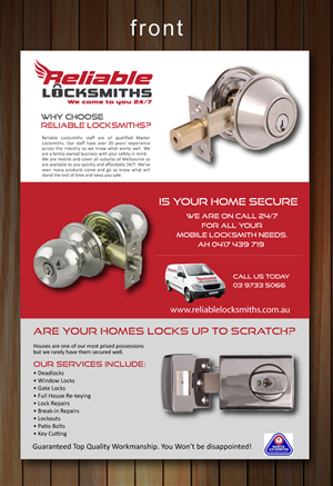Flyer-Design von Sbss für reliable locksmiths | Design: #1837951