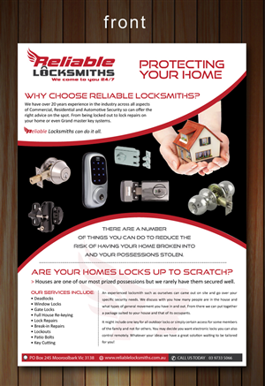Flyer-Design von Sbss für reliable locksmiths | Design: #1838220