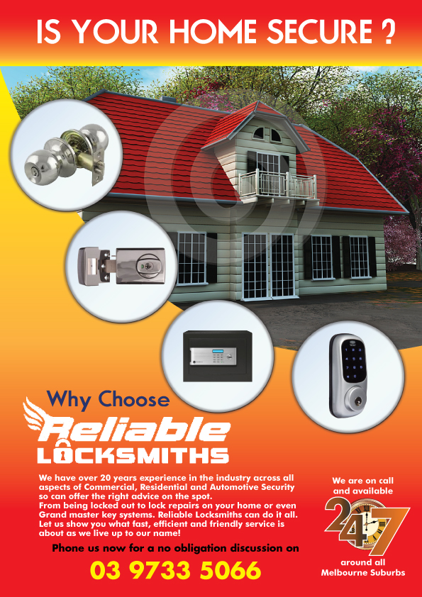 Flyer-Design von Impressive Sol für reliable locksmiths | Design #1843726
