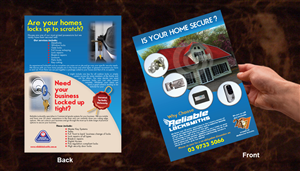 Flyer Design by Impressive Solutions for reliable locksmiths | Design: #1843729